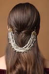 Shop_Dugran By Dugristyle_Pink Pearls Gold-plated Petal Whisper Braid _at_Aza_Fashions