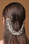 Buy_Dugran By Dugristyle_Pink Pearls Gold-plated Petal Whisper Braid _Online_at_Aza_Fashions