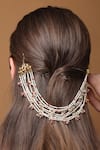 Dugran By Dugristyle_Pink Pearls Gold-plated Petal Whisper Braid _at_Aza_Fashions