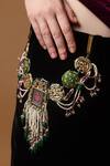 Buy_Dugran By Dugristyle_Multi Color Verdant Glow Kamarband _at_Aza_Fashions