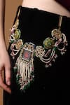 Buy_Dugran By Dugristyle_Multi Color Verdant Glow Kamarband _Online_at_Aza_Fashions