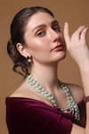 Dugran By Dugristyle_Green Mystic Meadow Layered Necklace _Online_at_Aza_Fashions