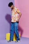 Esha L Amin_Multi Color Geometric Print Men's Shirt _Online_at_Aza_Fashions