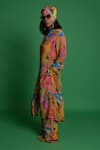 Buy_Esha L Amin_Multi Color Crepe Croissant Print Palazzo _Online_at_Aza_Fashions