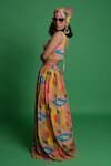 Esha L Amin_Multi Color Crepe Embroidery Croissant Lehenga _Online_at_Aza_Fashions