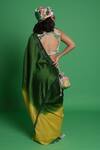 Shop_Esha L Amin_Multi Color Crepe Embroidery Scoop Neck Scenery Blouse _at_Aza_Fashions