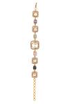 HRISHA_Multi Color Crystals, Gemstones Adjustable Bracelet _Online_at_Aza_Fashions