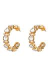 Shop_HRISHA_Gold Plated Designer Earrings _at_Aza_Fashions