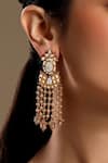 Buy_HRISHA_Gold Plated Pearls Designer Earrings _Online_at_Aza_Fashions