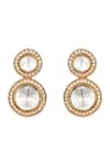 Buy_HRISHA_Red Designer Kundan Polki Necklace And Earring Set _Online_at_Aza_Fashions