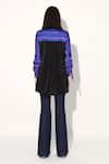 Shop_Linetribe__Pink Viscose, Satin Collared Purple Designer Shirt _at_Aza_Fashions