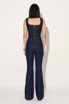 Shop_Linetribe__Blue Denim Designer Flared Pant _at_Aza_Fashions