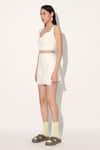 Linetribe__White Denim Skirt Set _Online_at_Aza_Fashions