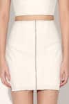 Shop_Linetribe__White Denim Skirt Set _Online_at_Aza_Fashions