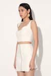 Linetribe__White Denim Skirt Set _at_Aza_Fashions