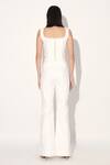 Shop_Linetribe__White Denim Flared Pant _at_Aza_Fashions