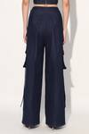 Linetribe__Blue Denim Cargo Pant _at_Aza_Fashions