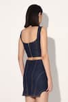 Shop_Linetribe__Blue Denim Crop Top And Skirt Set _Online_at_Aza_Fashions