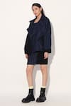 Buy_Linetribe__Blue Denim Square Neck Dress _at_Aza_Fashions
