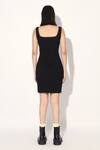 Linetribe__Blue Denim Square Neck Dress _Online_at_Aza_Fashions