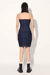 Shop_Linetribe__Blue Denim Off-shoulder Strapless Dress _at_Aza_Fashions