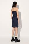 Buy_Linetribe__Blue Denim Off-shoulder Strapless Dress 