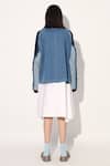 Shop_Linetribe__Blue Denim Round Neck Designer Jacket _at_Aza_Fashions