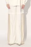 Linetribe__Ivory Crepe Designer Blazer And Pant Set _at_Aza_Fashions