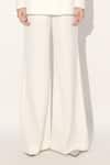 Buy_Linetribe__Ivory Crepe Imported Blazer And Pant Set _Online_at_Aza_Fashions