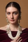 Shop_Dugran By Dugristyle_Multi Color Aurora Gleam Haar Pendent Necklace _at_Aza_Fashions