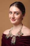 Buy_Dugran By Dugristyle_Multi Color Sunlit Majesty Haar Pendent Necklace _at_Aza_Fashions