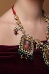Dugran By Dugristyle_Multi Color Sunlit Majesty Haar Pendent Necklace _Online_at_Aza_Fashions