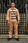 Buy_Therealb_Beige Cotton Designer Shirt And Pant Set _Online_at_Aza_Fashions