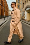 Shop_Therealb_Beige Cotton Designer Trench Coat _Online_at_Aza_Fashions