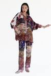 Shop_Amka_Pink Silk Open Neck Designer Jordan Rose Shirt _Online_at_Aza_Fashions