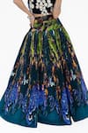Shop_Amka_Blue Silk Designer Dokmai Skirt 