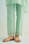 Shop_Anantaa By Roohi_Green Embroidery Round Neck Kurta Pant Set _Online_at_Aza_Fashions