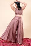 Buy_Mamicha_Crepe Floral Cape Set With Flared Pant _Online_at_Aza_Fashions