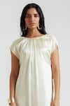 Deme By Gabriella_Off White Satin Round Neck Lea Cowl Back Gown _Online_at_Aza_Fashions