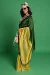Buy_Esha L Amin_Multi Color Chanderi Ombre Saree _Online_at_Aza_Fashions