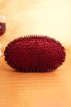 Shop_House Of Kosha_Maroon Celeste Suede Embellished Clutch_at_Aza_Fashions
