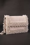 Shop_House Of Kosha_Ivory Pearls Embellished Clutch _at_Aza_Fashions