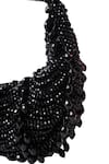 Buy_House Of Kosha_Black Beads Liona Suede Embellished Hobo Bag _Online_at_Aza_Fashions