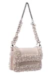 House Of Kosha_Ivory Pearls Embellished Mini Clutch _Online_at_Aza_Fashions