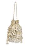 House Of Kosha_Gold Pearls Embellished Potli _Online_at_Aza_Fashions