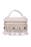 Buy_House Of Kosha_Silver Mirrorwork Vanity Bag _Online_at_Aza_Fashions