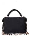 Buy_House Of Kosha_Black Mirage Mirrorwork Vanity Bag _Online_at_Aza_Fashions