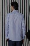 Shop_Lacquer Embassy_Blue Cotton Light Full-sleeve Shirt _at_Aza_Fashions