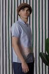 Buy_Lacquer Embassy_Blue Cotton Embroidery Pastel Color Block Shirt _Online_at_Aza_Fashions