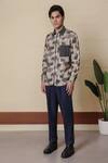 Lacquer Embassy_Green Rayon Camouflage Print Full Sleeve Shirt _Online_at_Aza_Fashions